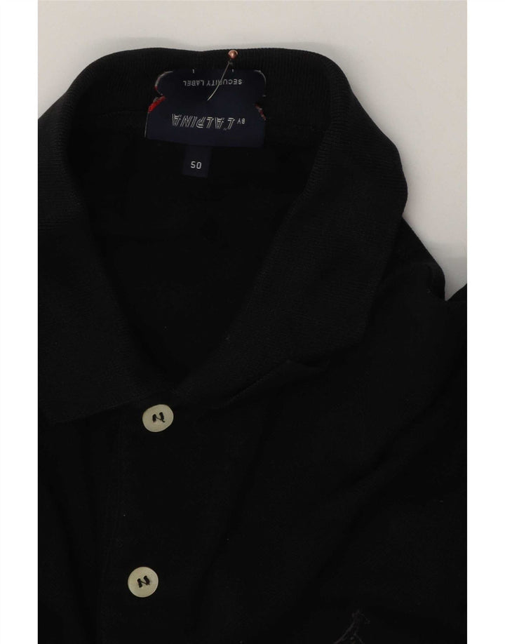 AUSTRALIAN L'ALPINA Mens Polo Shirt IT 50 Medium Black