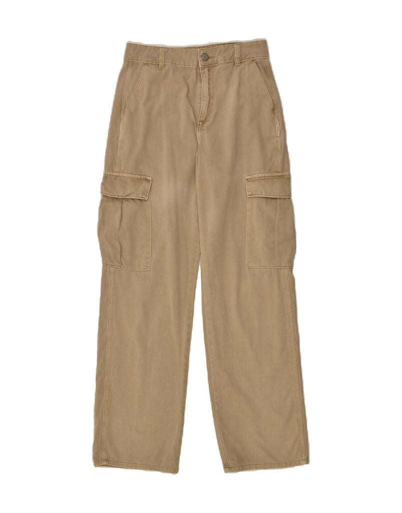 PULL & BEAR Womens Straight Cargo Trousers EU 36 Small W28 L30  Beige | Vintage Pull & Bear | Thrift | Second-Hand Pull & Bear | Used Clothing | Messina Hembry 