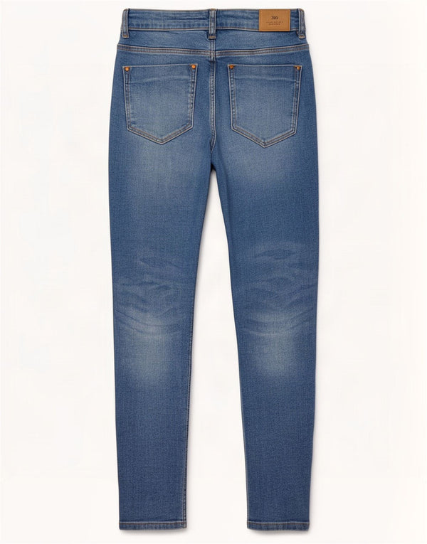 Zara Womens Skinny Jeans EU 36 XS W26 L27 Blue Cotton