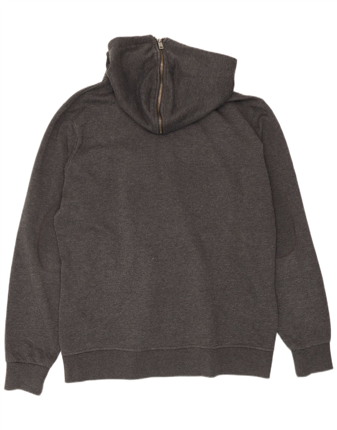 Guess Mens Zip Hoodie Sweater 2XL Grey Polyester