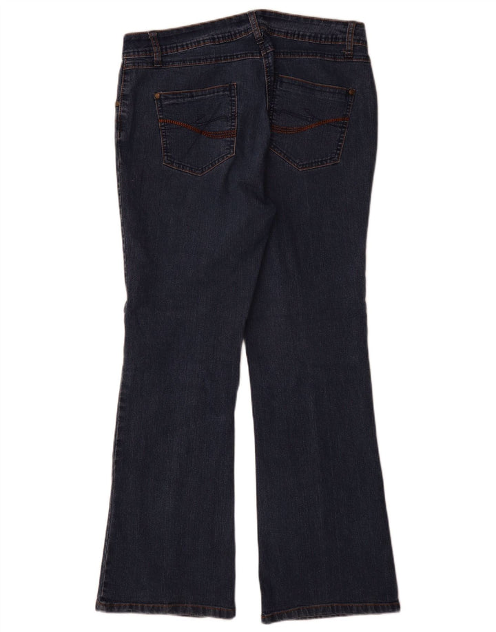 M&Co Womens Bootcut Jeans UK 14 Large W32 L30 Blue Cotton