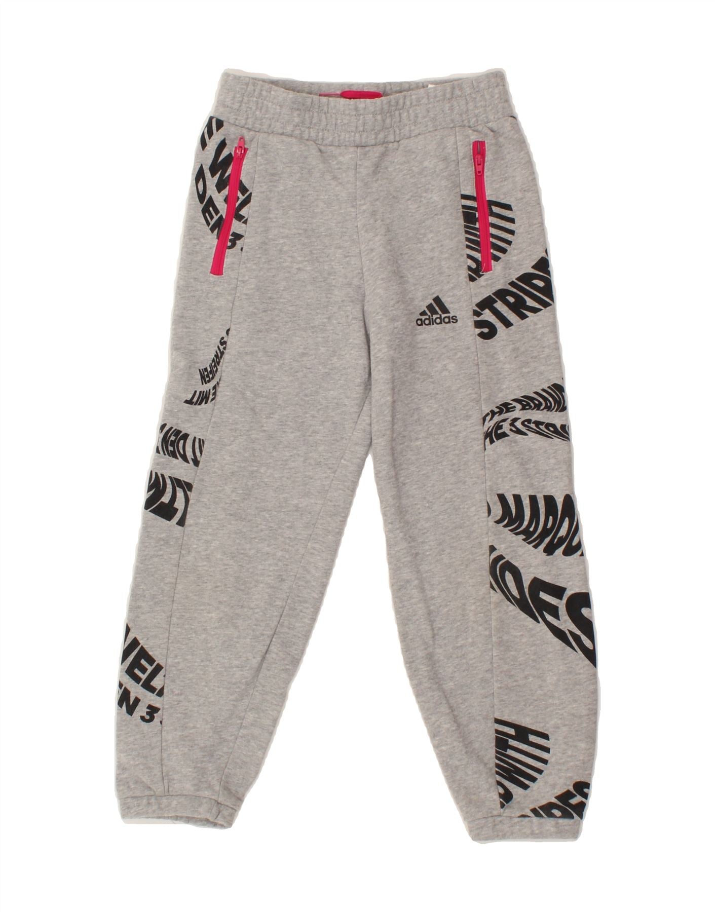 Girls grey adidas joggers online