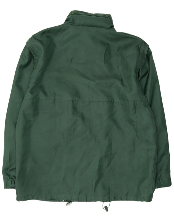 Spalding Mens Hooded Rain Jacket UK 42 XL Green Polyamide