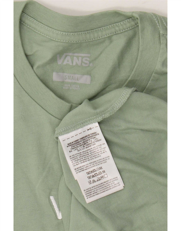 Vans Mens Tall Short Sleeve T-Shirt Top Small Green Cotton