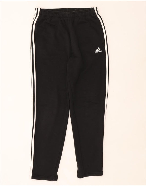 ADIDAS Mens Tracksuit Trousers Medium Black Cotton