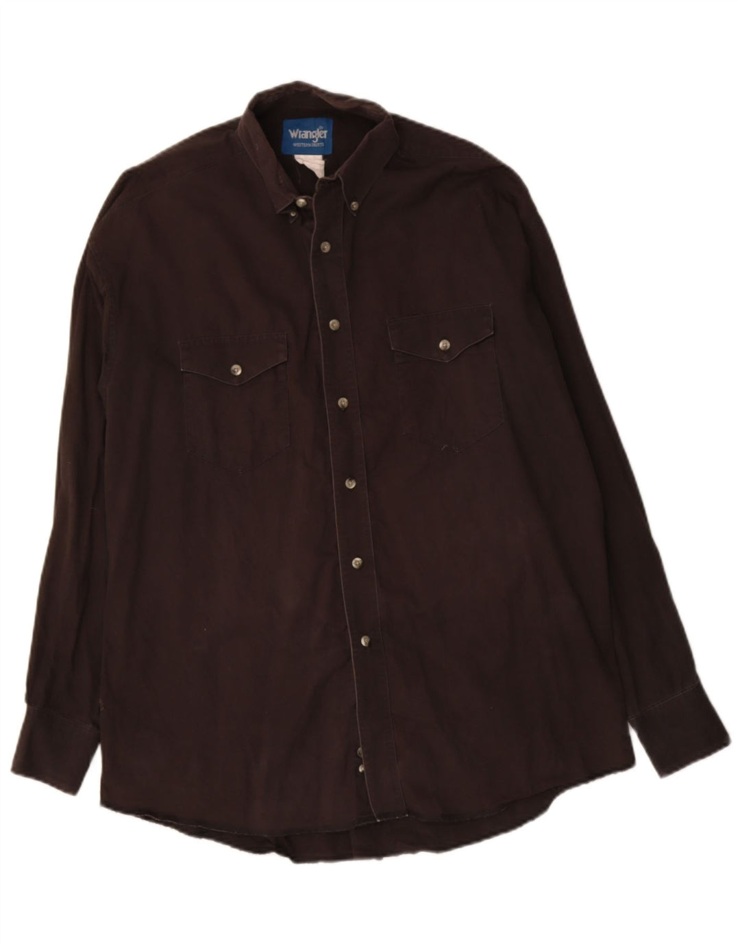 WRANGLER Mens Shirt Large Black Cotton