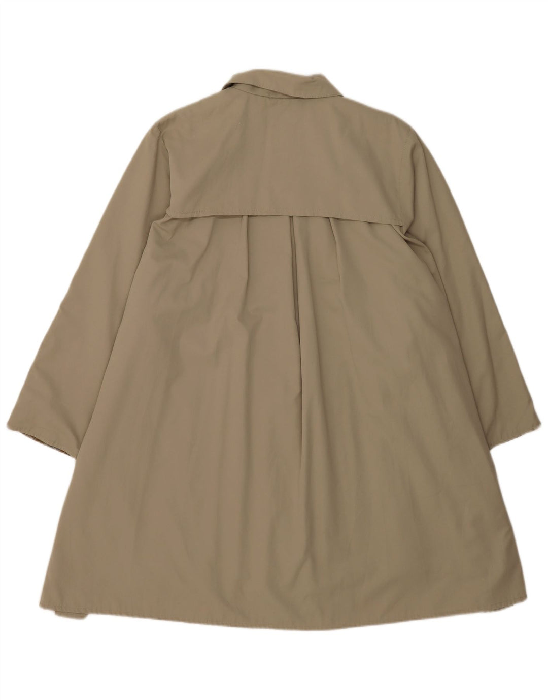 Vintage Womens Oversized Trench Coat UK 10 Small Beige Cotton