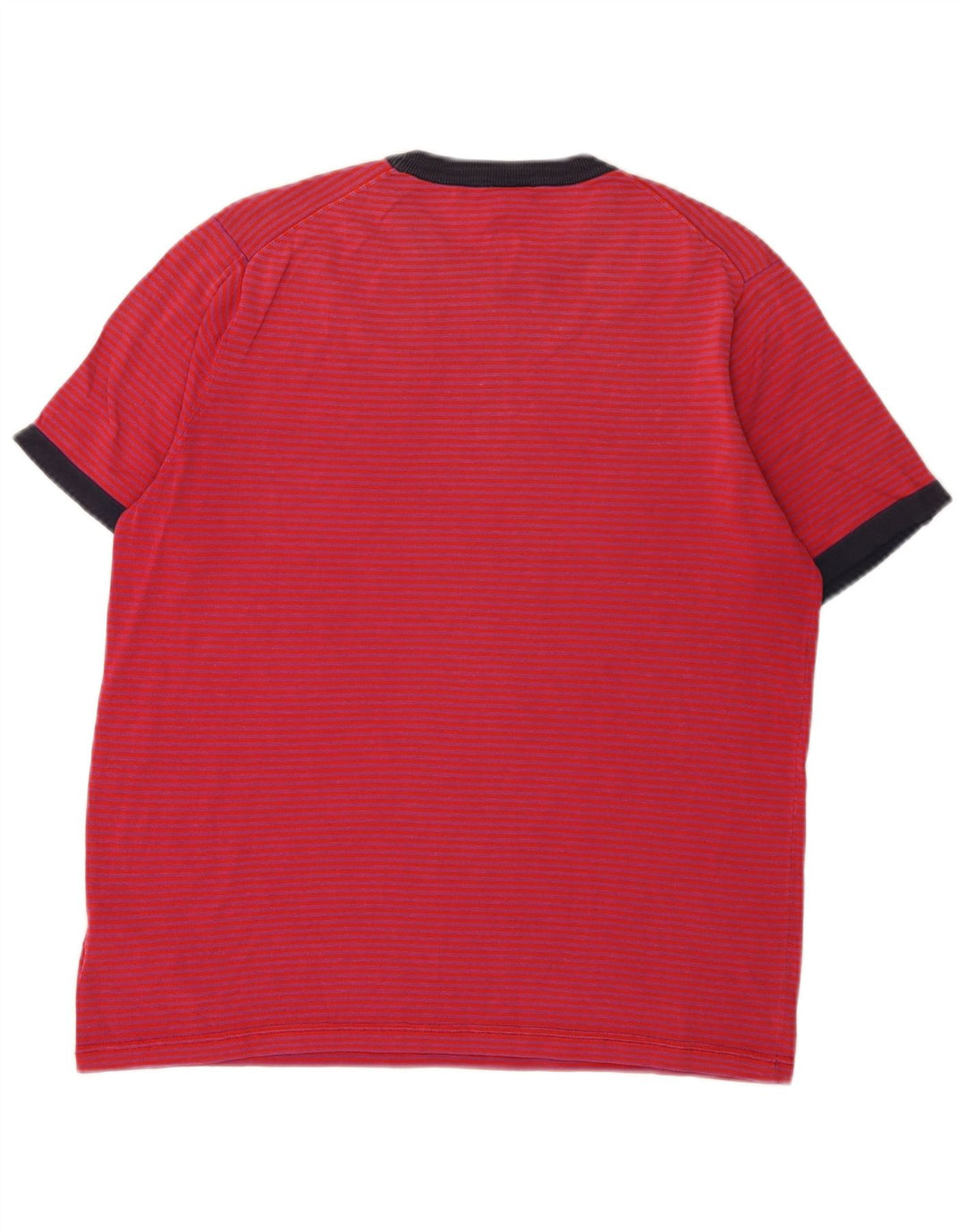 Aspesi Mens T-Shirt Top IT 48 Medium Red Pinstripe Cotton