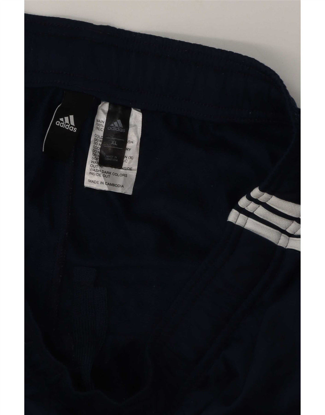 Adidas Mens Tracksuit Trousers XL Navy Blue Polyester
