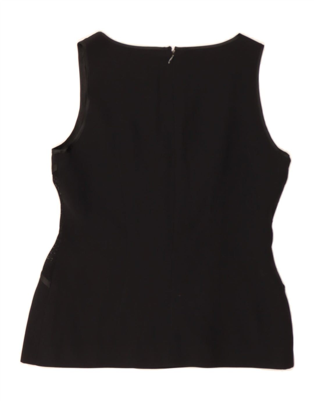 LIST BOUTIQUE Womens Sleeveless Blouse Top IT 40 Small Black Acetate Vintage List Boutique and Second-Hand List Boutique from Messina Hembry 