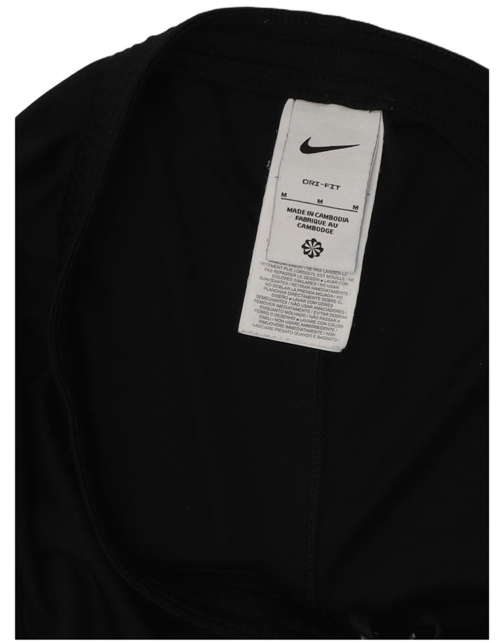 Nike Mens Medium Black Striped Polyester Sports