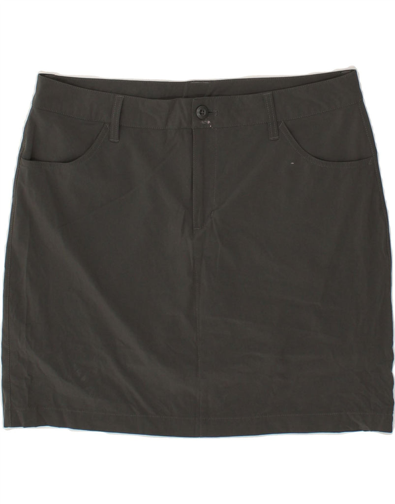 EDDIE BAUER Womens Straight Skirt US 14 XL W36 Grey Polyester Vintage Eddie Bauer and Second-Hand Eddie Bauer from Messina Hembry 