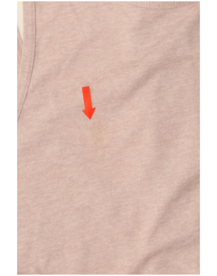 Nike Womens Dri Fit Vest Top UK 12 Medium Pink Polyester