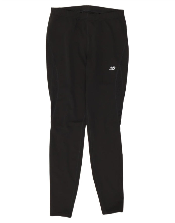 New Balance Womens Leggings UK 14 Large  Black Polyester