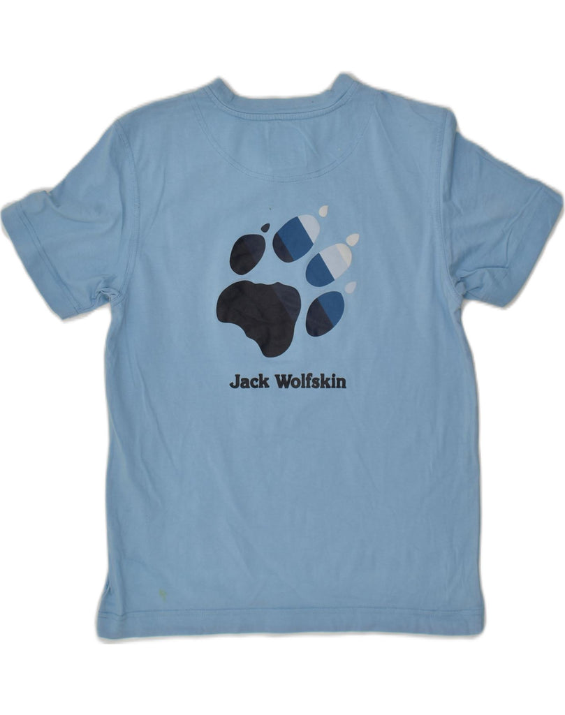 JACK WOLFSKIN Boys T-Shirt Top 13-14 Years Blue Cotton | Vintage Jack Wolfskin | Thrift | Second-Hand Jack Wolfskin | Used Clothing | Messina Hembry 