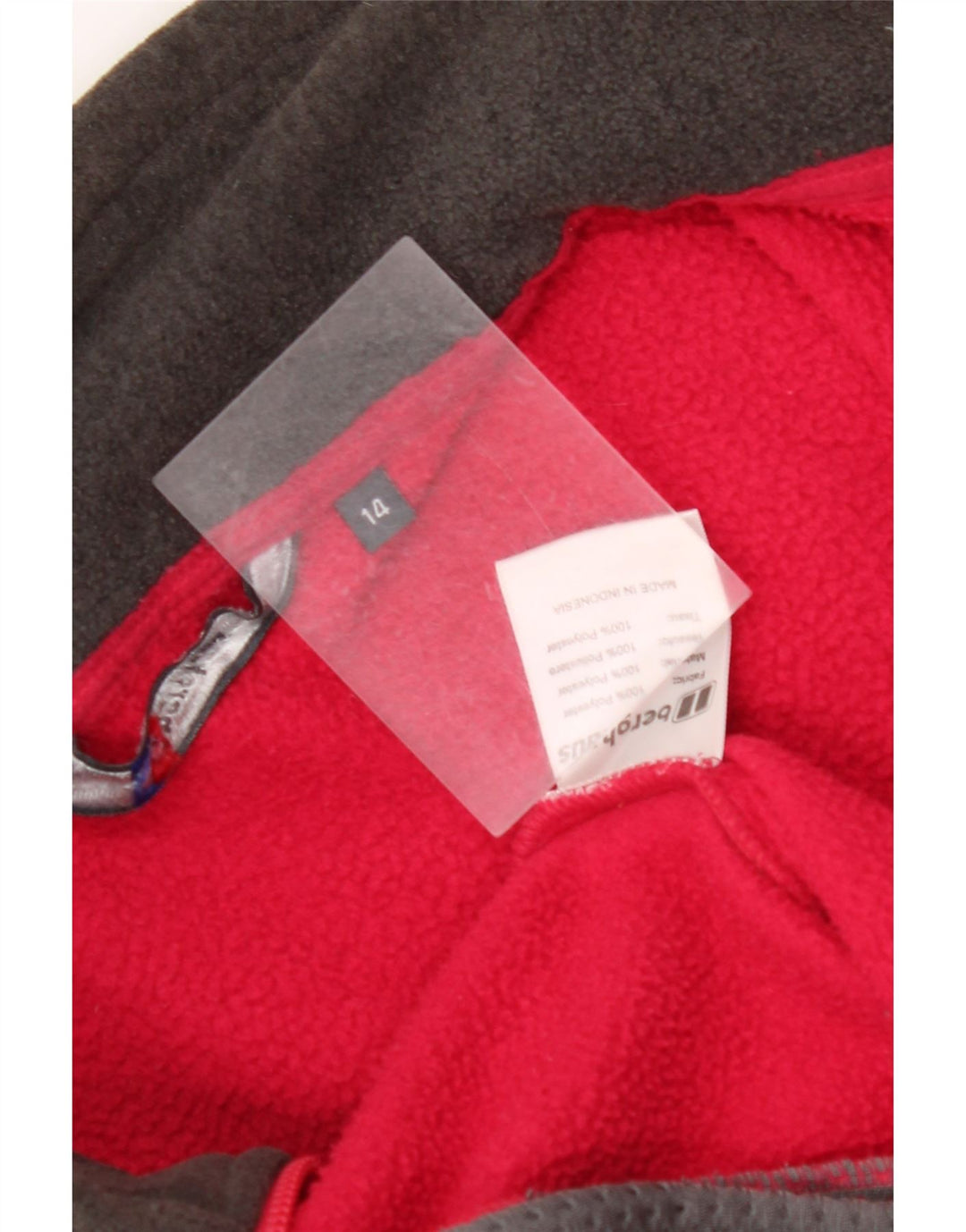 BERGHAUS Womens Polartec Oversized Fleece Jacket UK 14 Large Pink