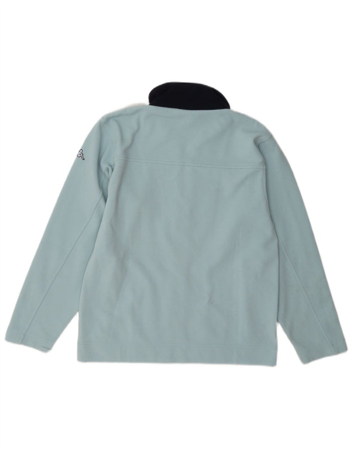 Kappa Womens Tracksuit Top Jacket UK 12 Medium Blue Colourblock Polyester