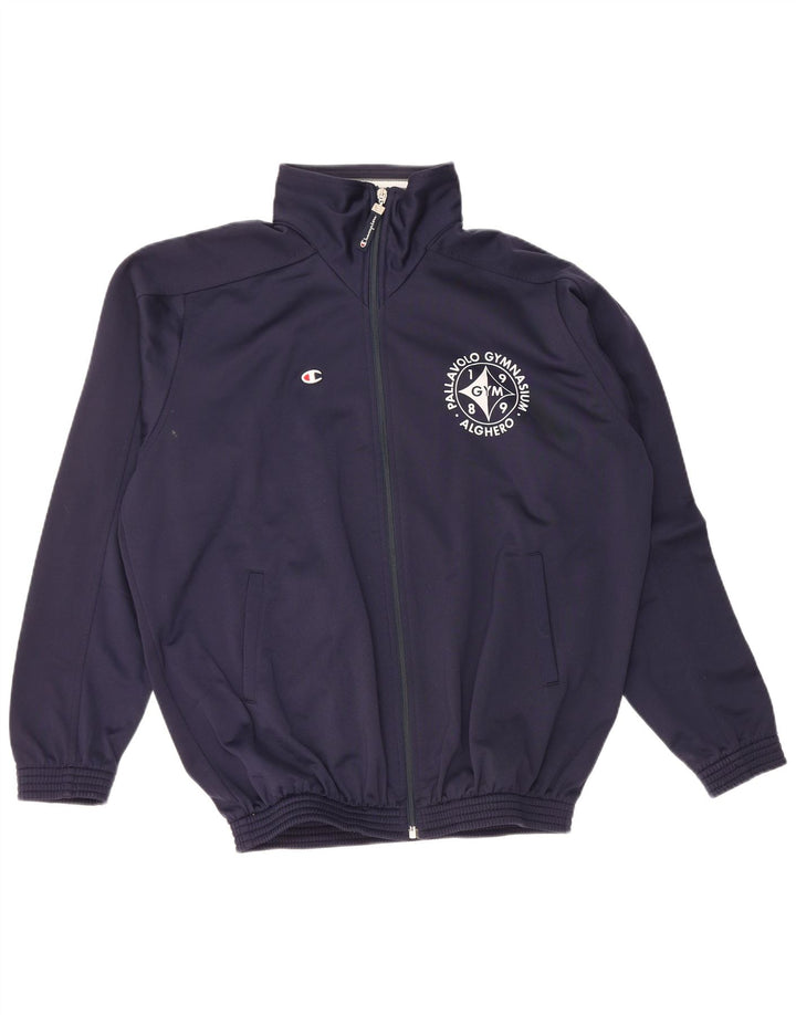 Champion Boys Loose Fit Full Tracksuit 15-16 Years Navy Blue Polyester