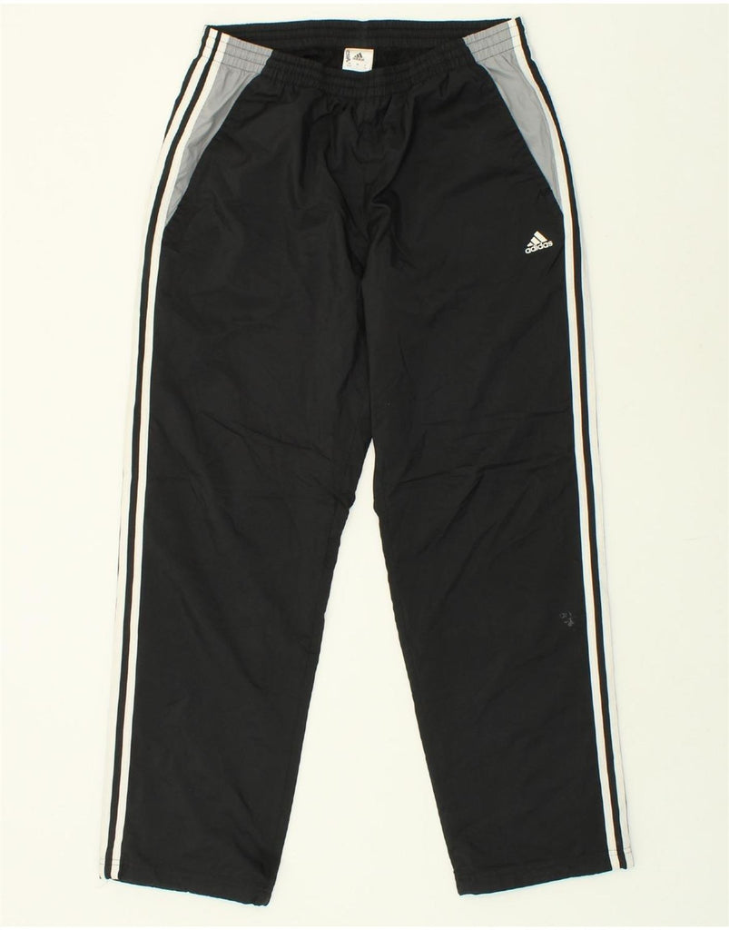 ADIDAS Mens Tracksuit Trousers UK 44/46 Large Black Colourblock Polyester | Vintage Adidas | Thrift | Second-Hand Adidas | Used Clothing | Messina Hembry 