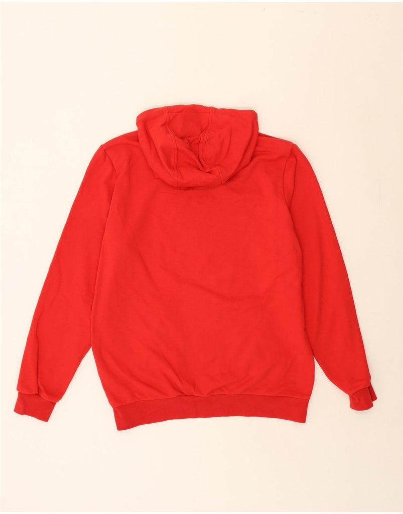 FILA Womens Graphic Hoodie Jumper UK 16 Large Red Cotton Vintage Fila and Second-Hand Fila from Messina Hembry 