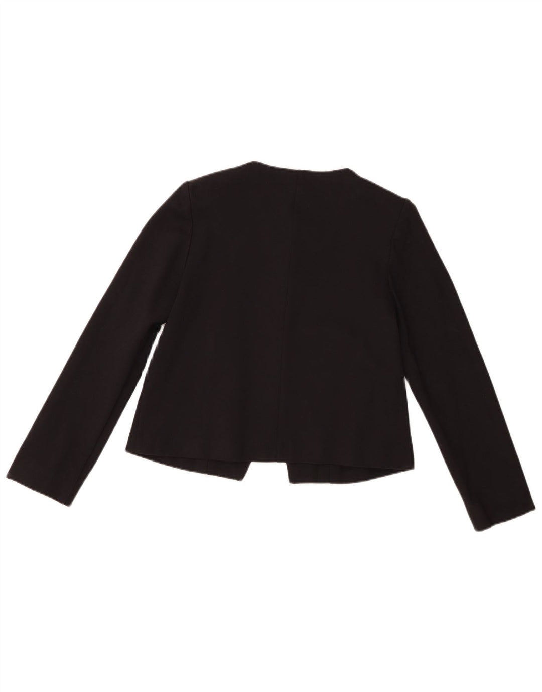 Whistles Womens Crop 3 Button Blazer Jacket UK 10 Small Black Viscose