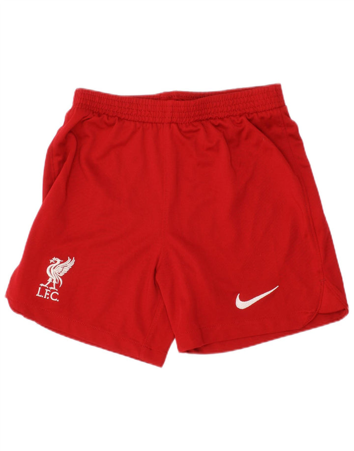 Nike Boys Liverpool Sport Shorts 6-7 Years Large Red Polyester
