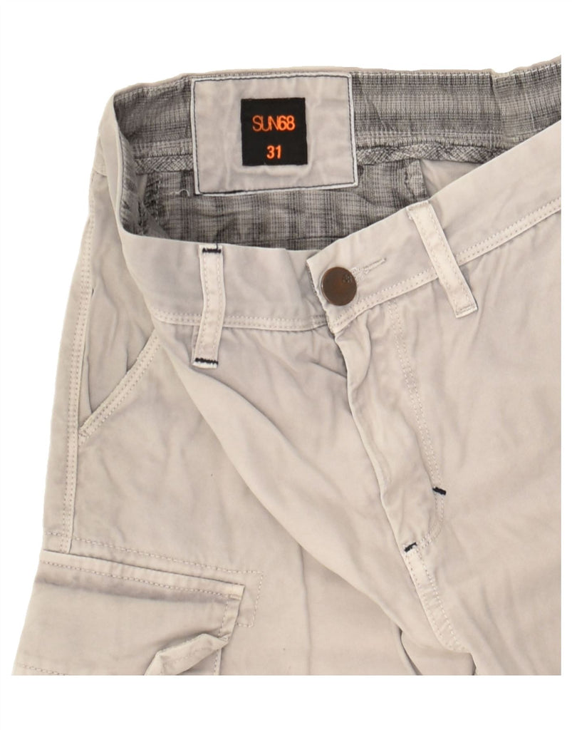 SUN68 Mens Cargo Shorts W31 Medium Grey | Vintage Sun68 | Thrift | Second-Hand Sun68 | Used Clothing | Messina Hembry 