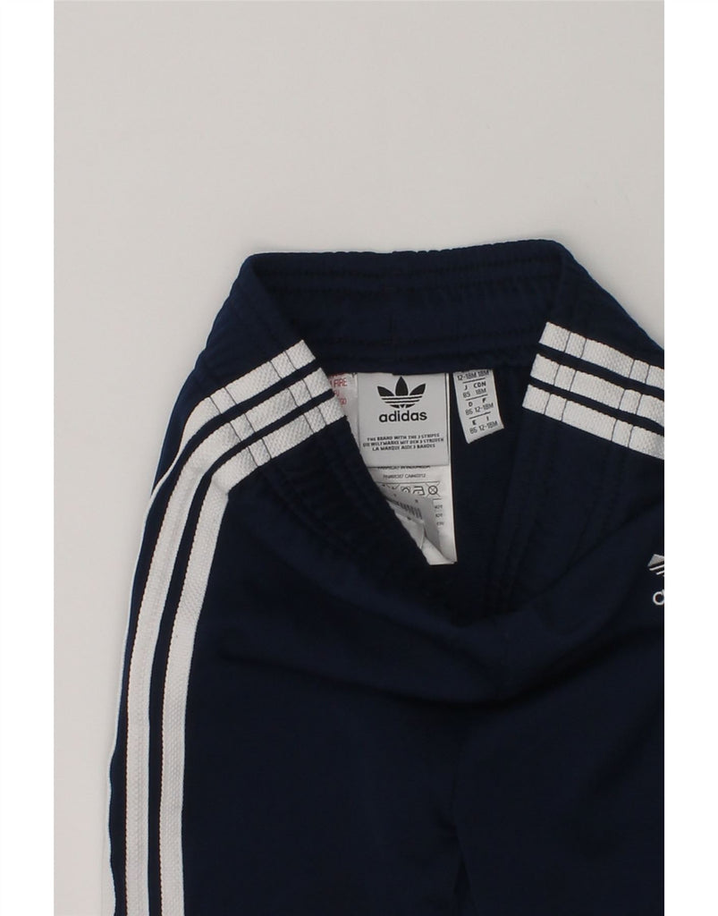 ADIDAS Baby Boys Joggers Tracksuit Trousers 12-18 Months Navy Blue | Vintage Adidas | Thrift | Second-Hand Adidas | Used Clothing | Messina Hembry 