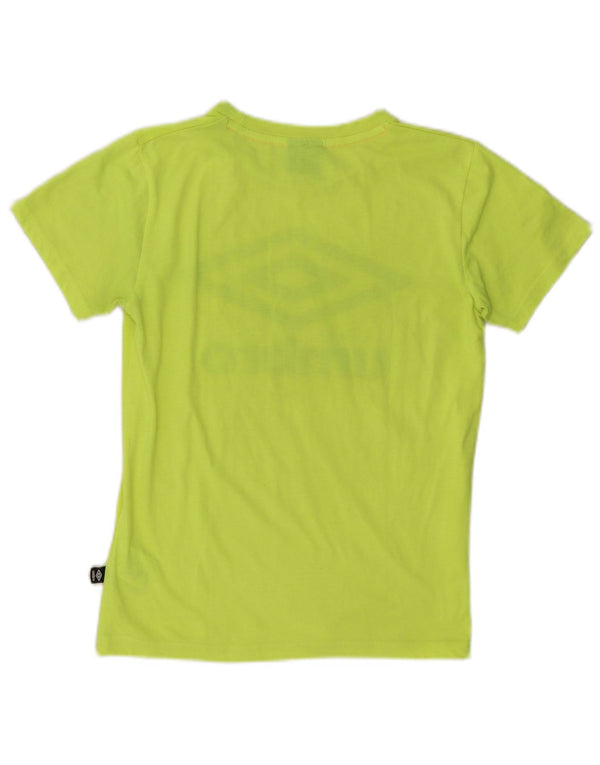 Umbro Boys Graphic T-Shirt Top 12-13 Years XL Green Polyester