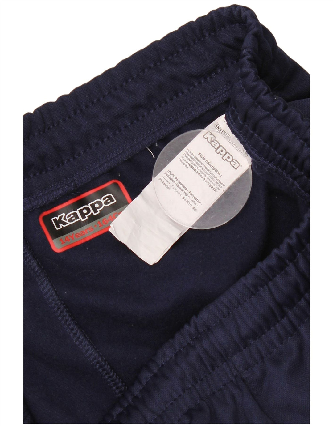 Kappa Boys Capri Tracksuit Trousers 13-14 Years Navy Blue Polyester