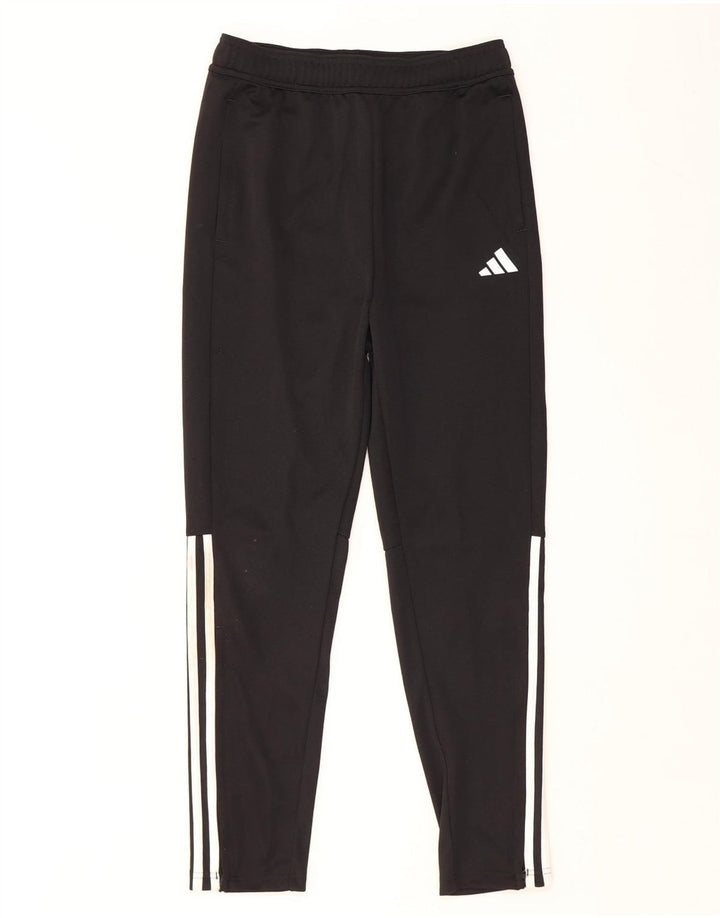 ADIDAS Boys Aeroready Tracksuit Trousers 13-14 Years  Black Polyester