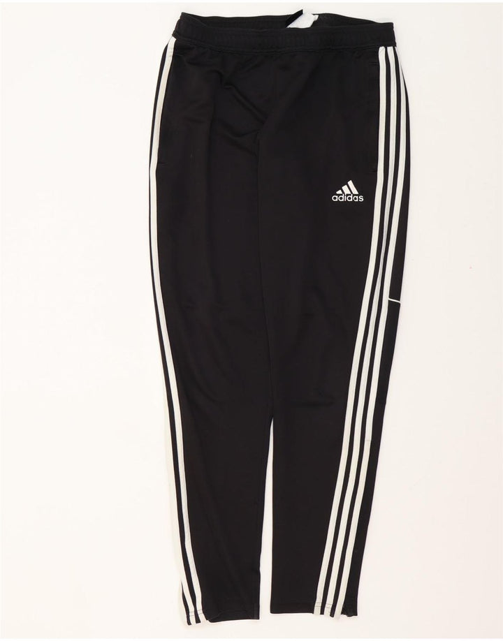ADIDAS Mens Tracksuit Trousers Medium  Black Polyester
