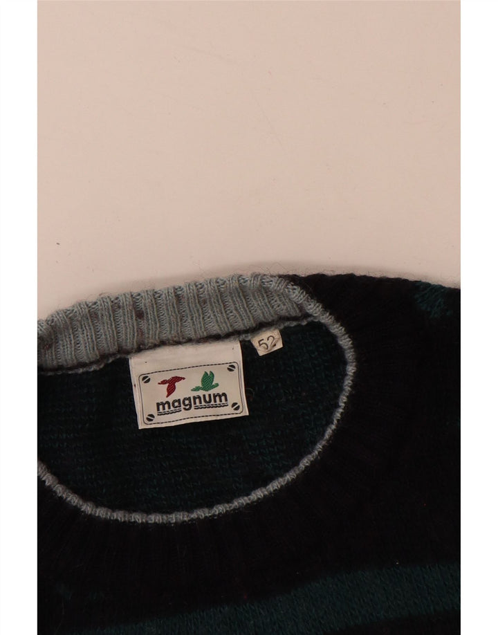 MAGNUM Mens Crew Neck Jumper Sweater IT 52 Large Navy Blue