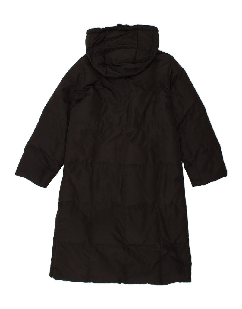 MAX MARA Womens Hooded Padded Coat UK 14 Large Black Polyamide Vintage Max Mara and Second-Hand Max Mara from Messina Hembry 