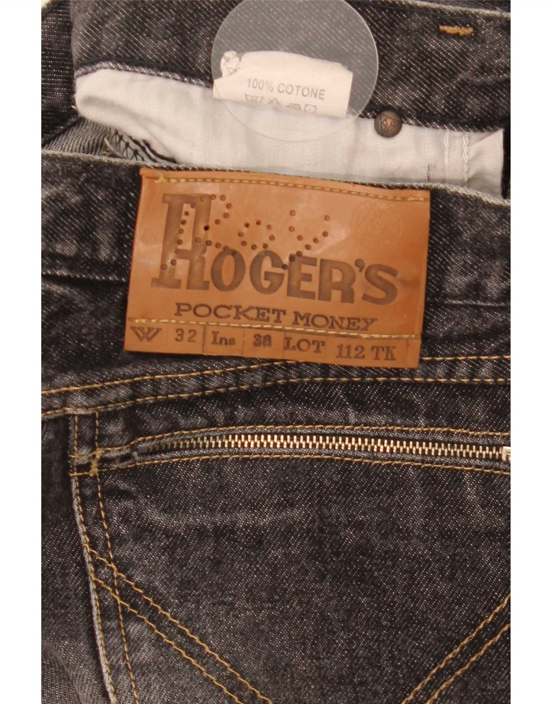 Roy Rogers Mens Straight Jeans W32 L35 Grey Cotton