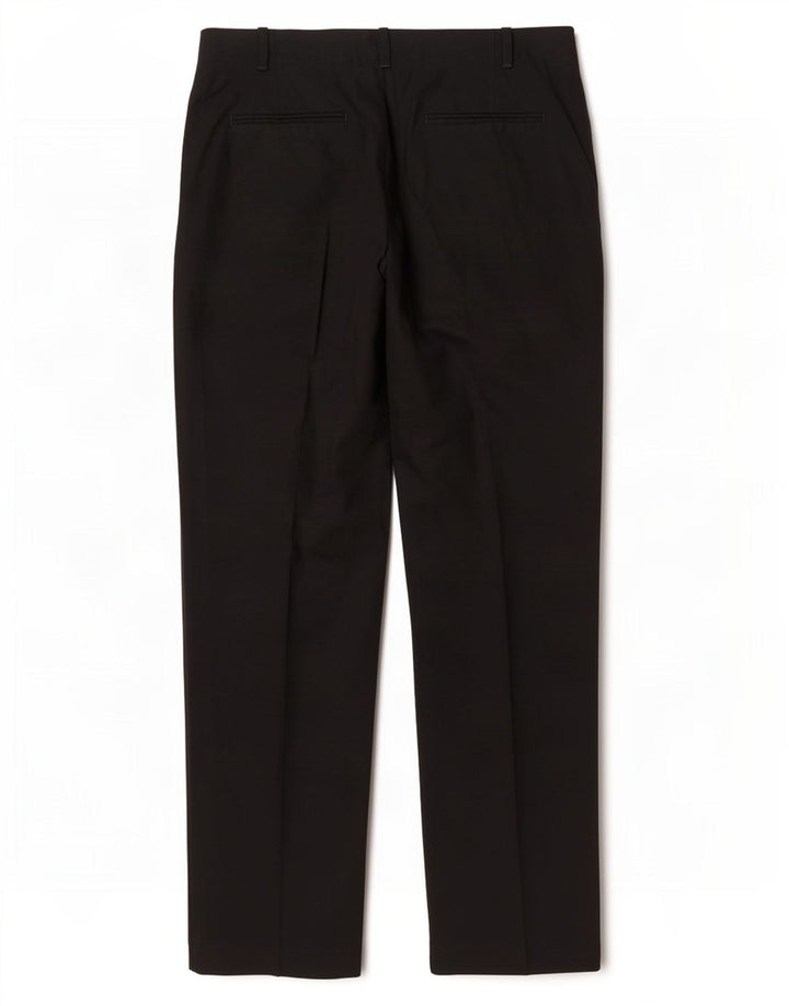 Zara Womens Straight Suit Trousers EU 42 Large W32 L34 Black Polyester