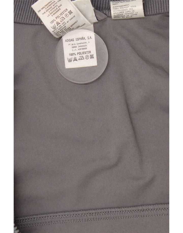 Adidas Mens Tracksuit Top Jacket UK 48/50 XL Grey Polyester