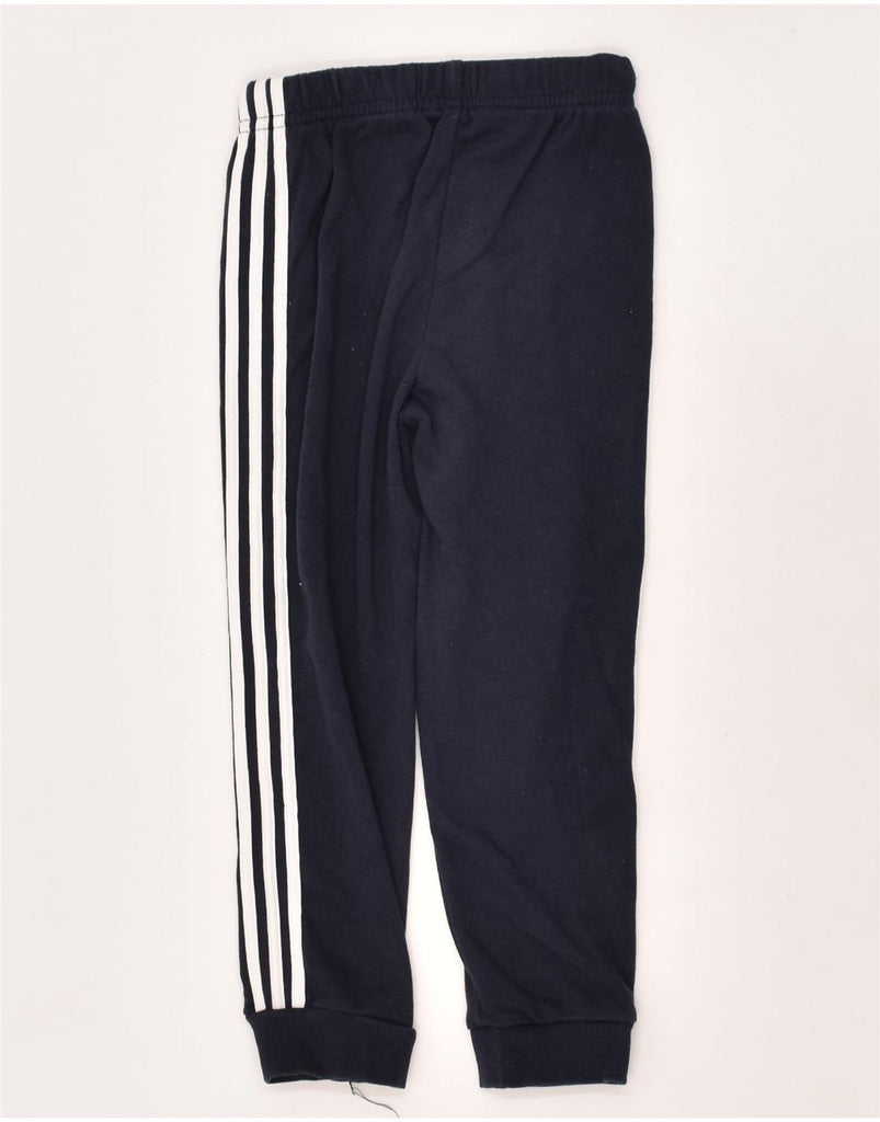 ADIDAS Boys Tracksuit Trousers Joggers 3-4 Years Navy Blue Cotton | Vintage Adidas | Thrift | Second-Hand Adidas | Used Clothing | Messina Hembry 