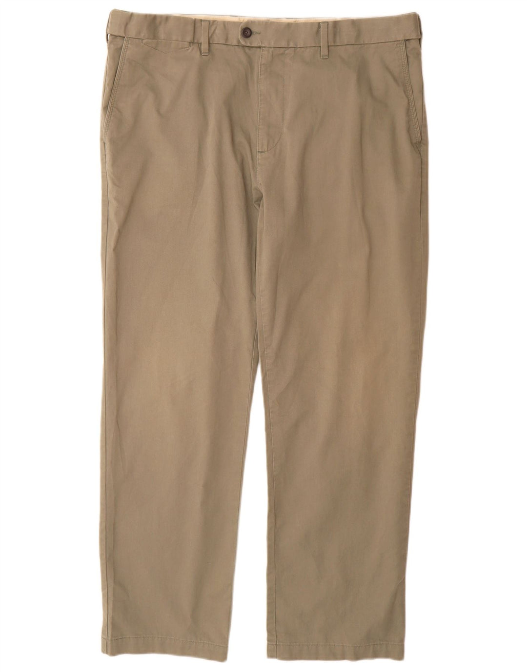 Marks & Spencer Mens Regular Fit Chino Trousers W40 L31 Grey Cotton