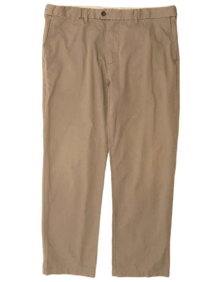 Marks & Spencer Mens Regular Fit Chino Trousers W40 L31 Grey Cotton