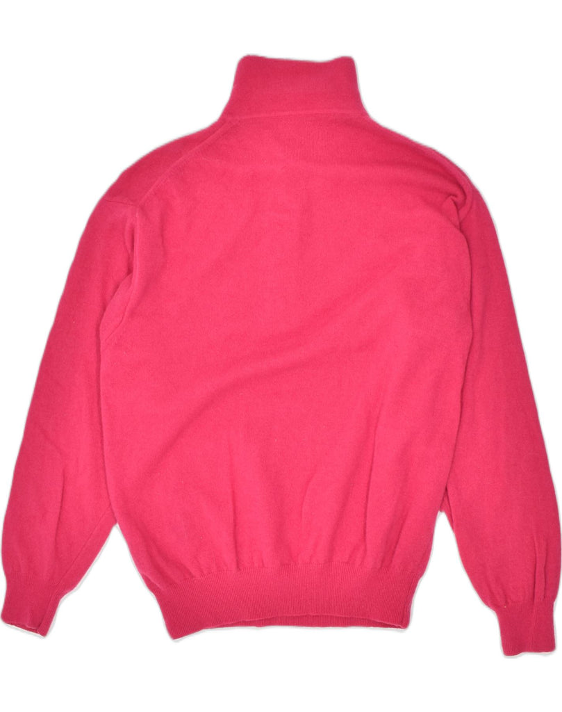 VINTAGE Womens Polo Neck Jumper Sweater UK 14 Large Pink | Vintage | Thrift | Second-Hand | Used Clothing | Messina Hembry 