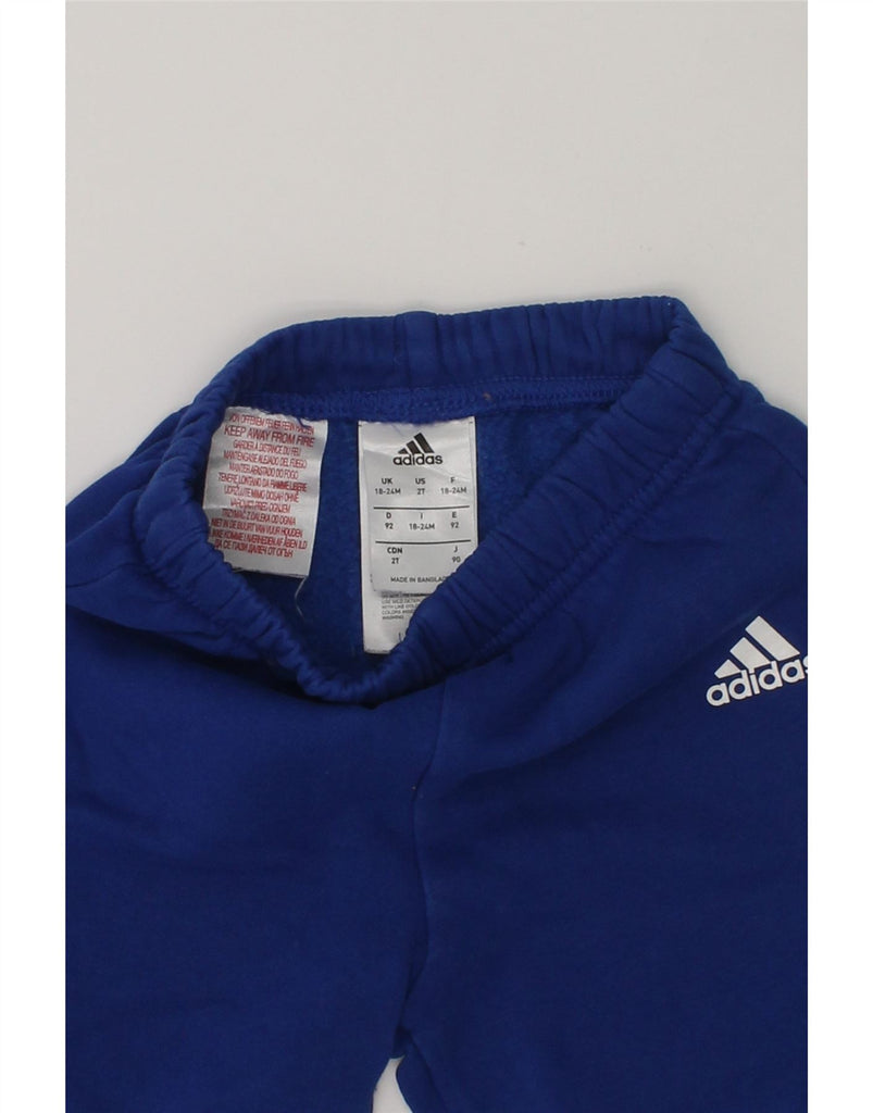 ADIDAS Baby Boys Tracksuit Trousers 18-24 Months Navy Blue Cotton | Vintage Adidas | Thrift | Second-Hand Adidas | Used Clothing | Messina Hembry 