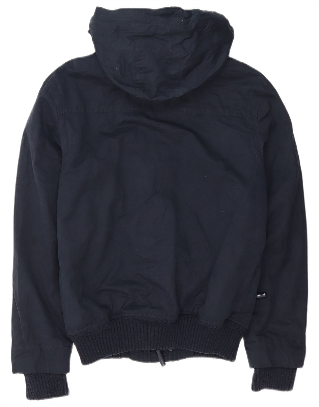 Superdry Mens Windbomber Hooded Windbreaker Jacket UK 36 Small Navy Blue