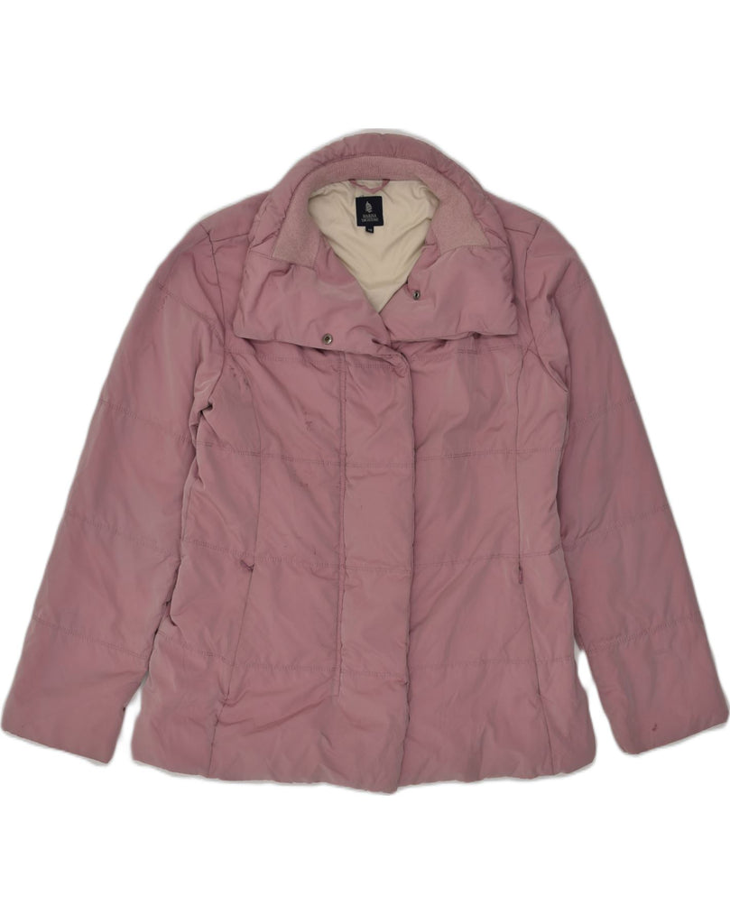 MARINA YACHTING Womens Padded Jacket IT 48 XL Pink | Vintage Marina Yachting | Thrift | Second-Hand Marina Yachting | Used Clothing | Messina Hembry 