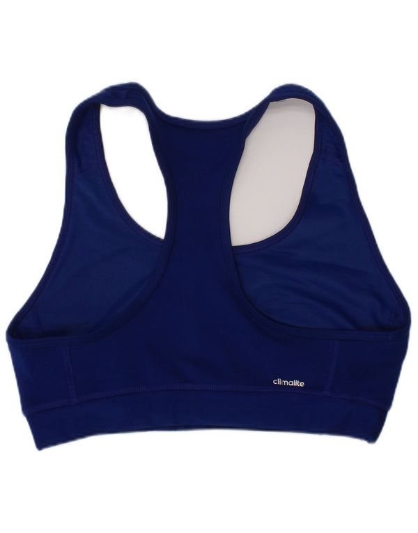 Adidas Womens Tech Fit Graphic Sport Bra Top Small Navy Blue Sports