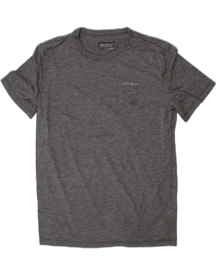 EDDIE BAUER Boys T-Shirt Top 14-15 Years XL Grey Flecked Polyester Vintage Eddie Bauer and Second-Hand Eddie Bauer from Messina Hembry 