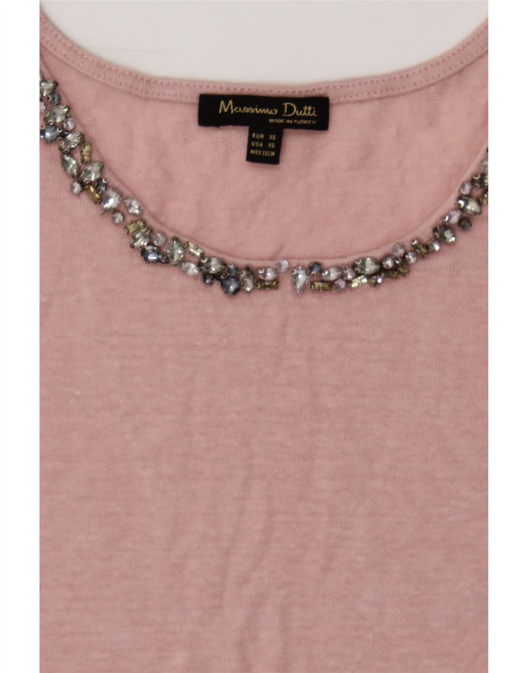 MASSIMO DUTTI Womens T-Shirt Top UK 6 XS Pink Vintage Massimo Dutti and Second-Hand Massimo Dutti from Messina Hembry 