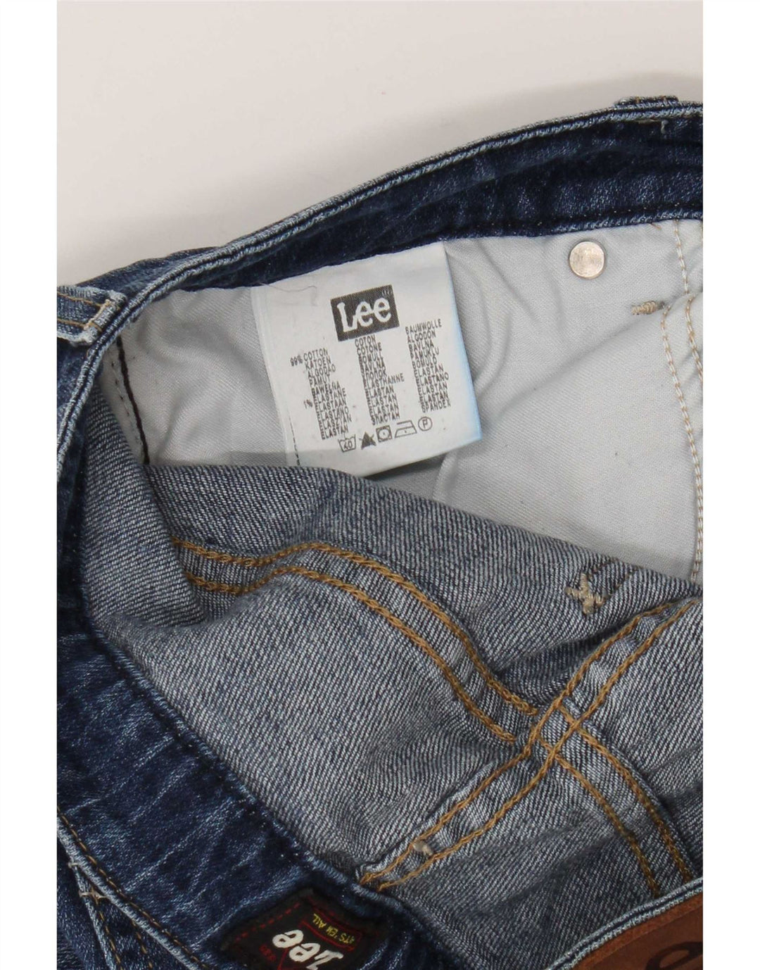 Lee Mens Cameron Straight Jeans W30 L29 Blue Cotton