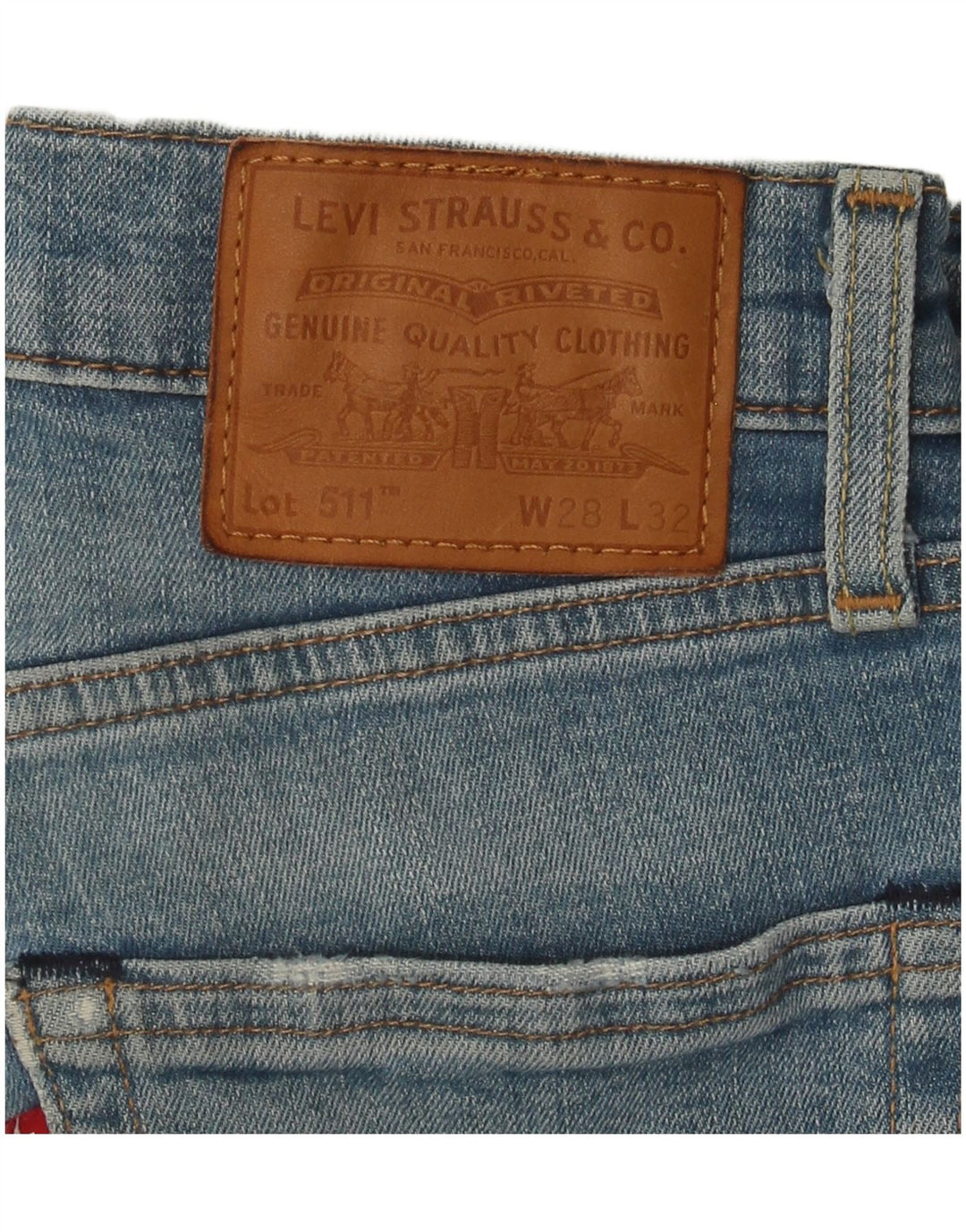 Levi's Mens 511 Slim Jeans W28 L28 Blue