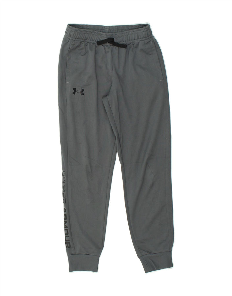 UNDER ARMOUR Boys Graphic Tracksuit Trousers Joggers 7-8 Years Small  Grey | Vintage Under Armour | Thrift | Second-Hand Under Armour | Used Clothing | Messina Hembry 